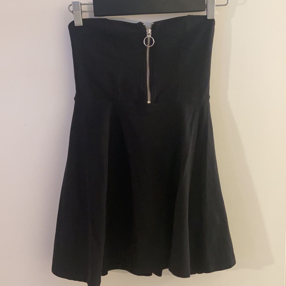 Express romper with zip up sweetheart top